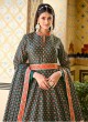 Floral Print Readymade Anarkali Dress For Wedding